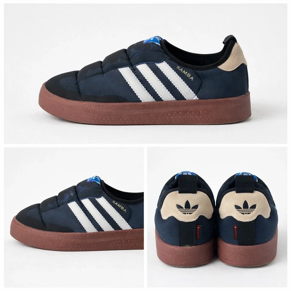 Adidas Samba Puffer Mens 8 Womens 9.5 Waterproof Insulated Slip On Sneaker